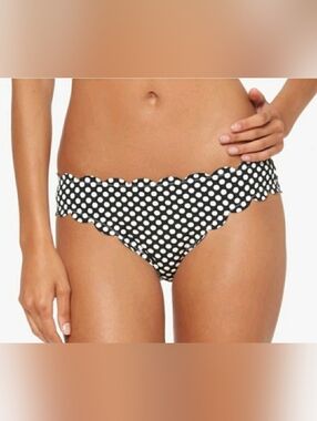 NEW Tags Jessica Simpson Black White polka dot Bikini Bottom Hipster Panties